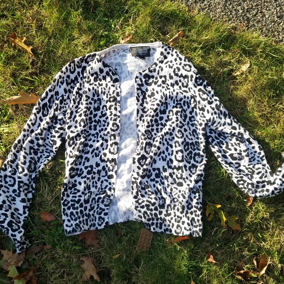 Y2k indie leopard print cardigan - Picture 3 of 3